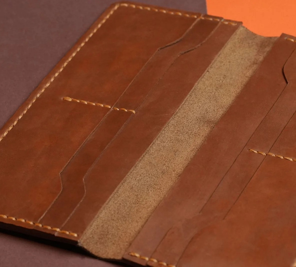 Long Handmade Leather Wallet
