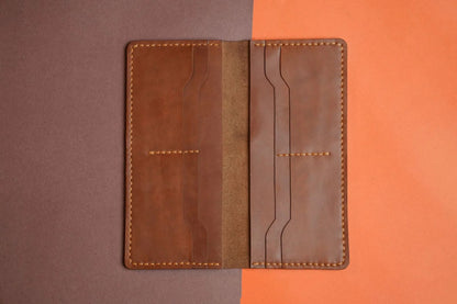 Long Handmade Leather Wallet