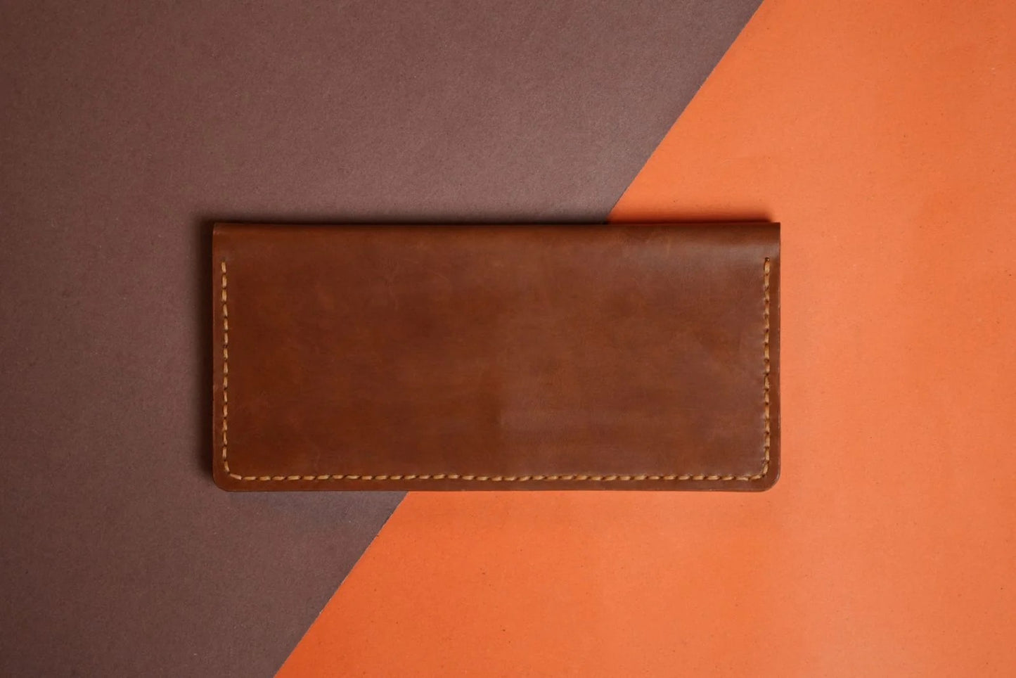 Long Handmade Leather Wallet