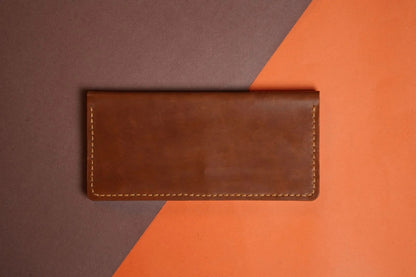 Long Handmade Leather Wallet
